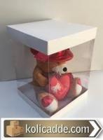 Çift Taraf Beyaz Kapaklı Asetat Kutu 20x20x25 cm. Çift Taraf Beyaz Kapaklı Asetat Kutu 20x20x25 cm.