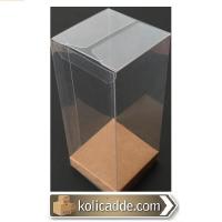 Altı Kraft İç Yükseltici Karton Üstü Asetat Kutu 8x8x16 cm Altı Kraft İç Yükseltici Karton Üstü Asetat Kutu 8x8x16 cm