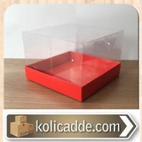 Asetat Kapakli Kutu 15x15x12 cm