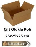 Çift Oluklu Koli 25x25x25 cm. Çift Oluklu Koli 25x25x25 cm.