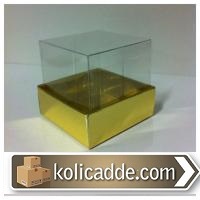Gold Metalize Karton Kutu 5x5x5 cm