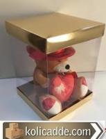 Gold Renkli Asetat Kutu 30x30x40 cm.