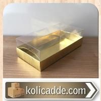 Gold Rengi Karton Üstü Asetat Kutu 20x10x5,5 cm