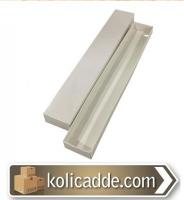 Kapaklı Beyaz Karton Kutu 3x20x1.5 cm