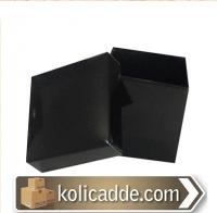 Kapaklı Siyah Karton Kutu 7x7x7 cm Kapaklı Siyah Karton Kutu 7x7x7 cm