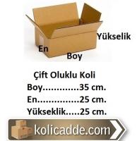 Çift Oluklu Koli 35x25x25 cm.