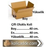 Çift Oluklu Koli Kutu 40x40x40 cm. Çift Oluklu Koli Kutu 40x40x40 cm.