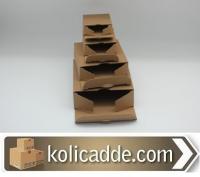 Kilitli Karton Kutu 18x18x5 cm.