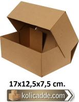 Testliner Kilitli Karton Kutu 17x12,5x7,5 cm. Testliner Kilitli Karton Kutu 17x12,5x7,5 cm.