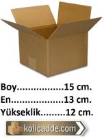Tek Oluklu Karton Kutu 15x13x12 cm. Tek Oluklu Karton Kutu 15x13x12 cm.