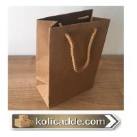 Kraft Renk Karton Çanta 25x25x9 cm