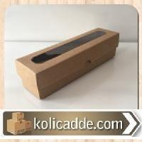 Asetat Pencereli Kraft Kutu 5x20x5 cm.