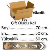 Çift Oluklu Koli 70x50x50 cm. Çift Oluklu Koli 70x50x50 cm.
