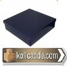 Kapaklı Lacivert Karton Kutu 25x25x10 cm
