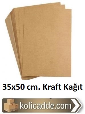 Kraft Kağıdı 35x50 cm. 125 gr/m² 100 lü Paket-KoliCadde