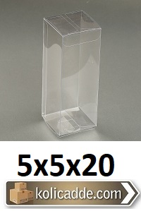 Asetat Kutu 5x5x20 cm.