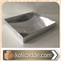 Gümüş Kutulu Yasin ve Tespih Asetat Kutusu 15,5x17x2,5 cm-KoliCadde