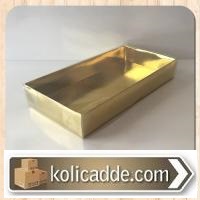 Altın Rengi Asetat Kutu 20x30x5 cm-KoliCadde