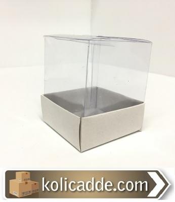 Beyaz Asetat Kutu 10x10x10 cm-KoliCadde