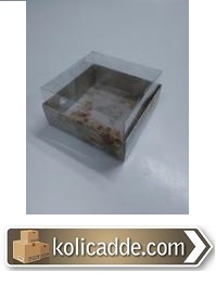 Asetat Kapaklı Kutu 9x9x5 cm-KoliCadde