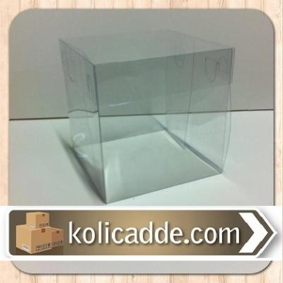 Şeffaf Asetat Kutu 12x12x15 cm-KoliCadde