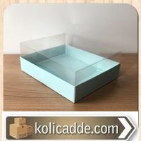 Mavi Altı Karton Kutulu Asetat Kutu 12x15x5-KoliCadde