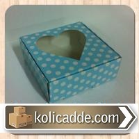 Asetat Pencereli Karton Kutu 8x8x3 cm