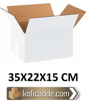 Beyaz Karton Koli 35x22x15 cm.-KoliCadde