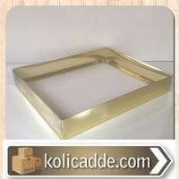 Gold Asetat Kutu 26x33x5 cm-KoliCadde