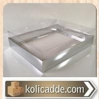 Gümüş Asetat Kutu 26x33x8 cm-KoliCadde