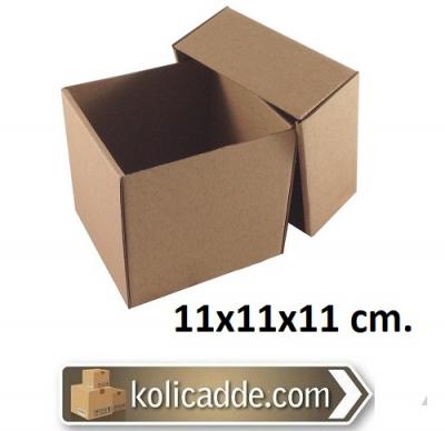 Kapaklı Kraft Kutu 11x11x11 cm.