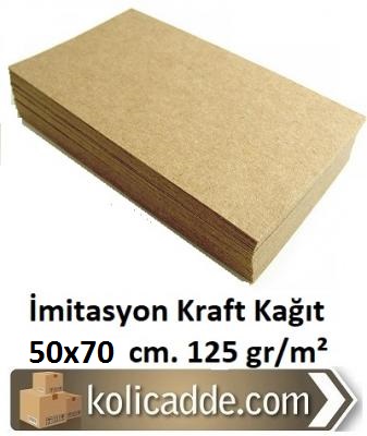 İmitasyon Kraft Kağıt 50x70 cm. 125 gr 50 Adet-KoliCadde