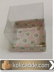 Küçük Asetat Kapaklı Kutu 5x5x3 cm.