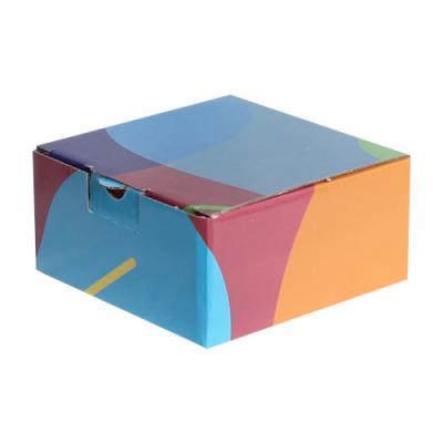 Ofset Baskılı Kutu 13,5x13,5x6,5 cm. Lacivert Bordo Mavi