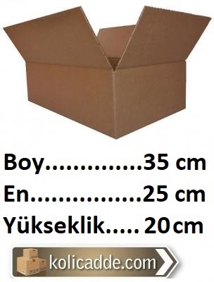 200 Adet Karton Koli 35x25x20 cm. Tane Fiyatı 1,84 Lira