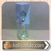 Gold Metalize Kutu Asetat Kapak 6x6x25 cm-KoliCadde