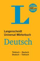 Langenscheidt Universal-Worterbuch Türkisch Türkisch-Deutsch / Deutsch-Türkisch Langenscheidt Universal-Worterbuch Türkisch Türkisch-Deutsch / Deutsch-Türkisch