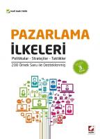 Pazarlama İlkeleri Pazarlama İlkeleri