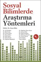Sosyal Bilimlerde Araştırma Yöntemleri Sosyal Bilimlerde Araştırma Yöntemleri