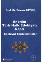 Anonim Türk Halk Edebiyatı Nesri Anonim Türk Halk Edebiyatı Nesri