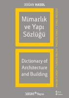 Mimarlık ve Yapı Sözlüğü - 2 Dilde Mimarlık ve Yapı Sözlüğü - 2 Dilde