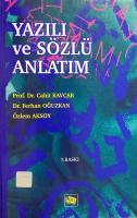 Yazılı ve Sözlü Anlatım