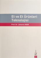 Et ve Et Ürünleri Teknolojisi Et ve Et Ürünleri Teknolojisi