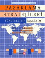 Pazarlama Stratejileri Pazarlama Stratejileri