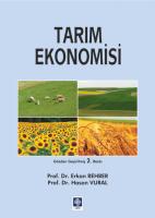Tarım Ekonomisi Tarım Ekonomisi