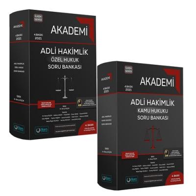 Akademi Adli Hakimlik Çözümlü Soru Bankası 2 Cilt