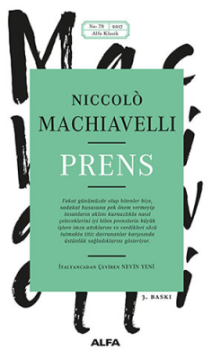 Prens %25 indirimli Niccolo Machiavelli