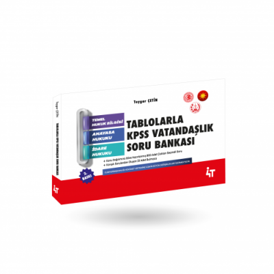 TABLOLARLA KPSS VATANDAŞLIK SORU BANKASI 2.BASKI