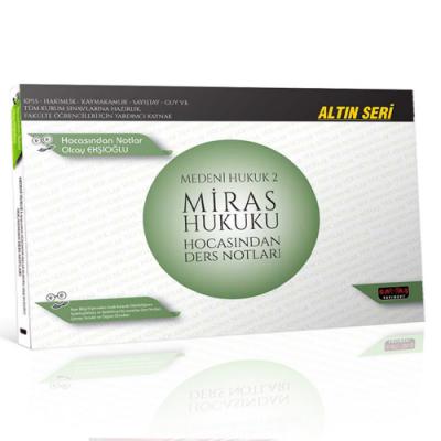 Medeni Hukuk 2 Miras Hukuku Hocasından Ders Notları