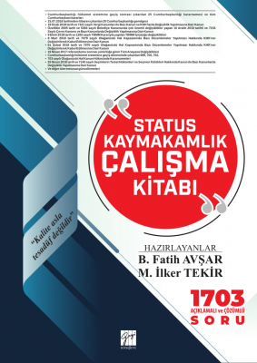 Status Kaymakamlık Çalışma Kitabı %15 indirimli M. Fatih Avşar